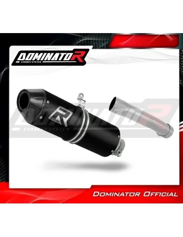 Silencieux slip-on Dominator MX2 Noir pour Suzuki DR 650 R / RU / S (1990-1995)