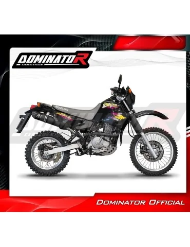 Silencieux slip-on Dominator MX2 Noir pour Suzuki DR 650 R / RU / S (1990-1995)