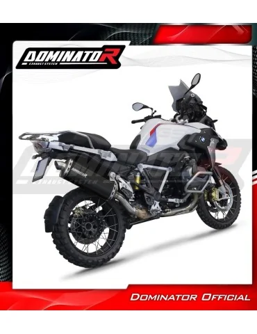 Silencieux slip-on homologué Dominator P7 Noir pour BMW R1200GS Adventure (2013-2018)