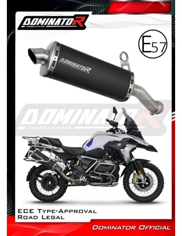 Silencieux slip-on homologué Dominator P7 Noir pour BMW R1250GS (2018-2023)