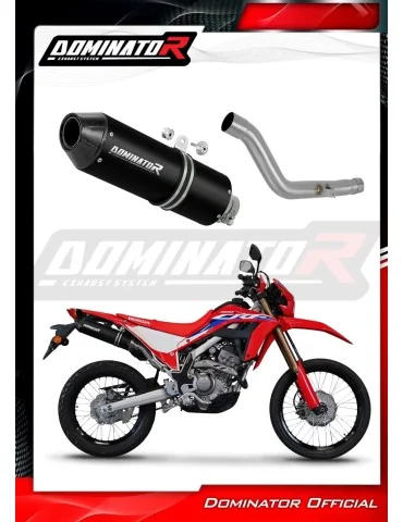Silencieux slip-on Dominator MX2 Noir pour Honda CRF 300L / Rally (2021-2023)