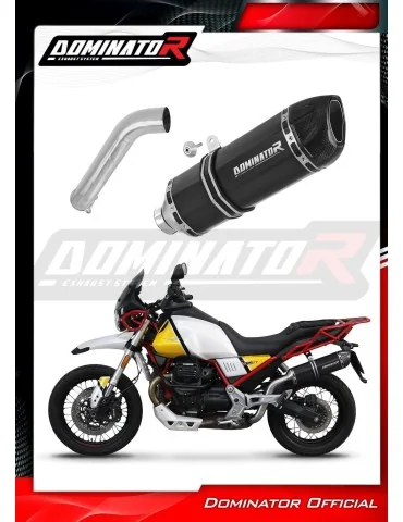 Silencieux slip-on Dominator HP1 Noir pour Moto Guzzi V85 TT (2019-2020)