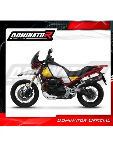 Silencieux slip-on Dominator HP1 Noir pour Moto Guzzi V85 TT (2019-2020)