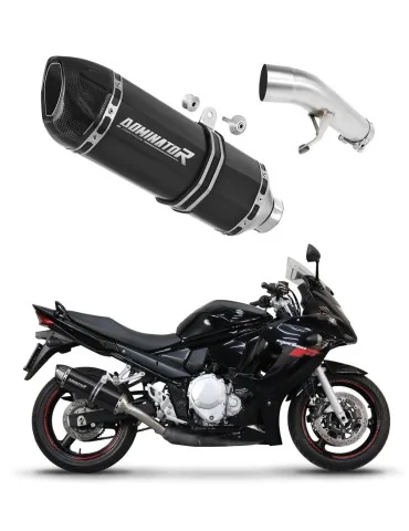 Silencieux slip-on Dominator HP1 Noir pour Suzuki GSXF 650 (2007-2016)