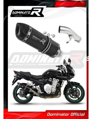 Silencieux slip-on Dominator HP1 Noir pour Suzuki GSF 650 Bandit N / S (2007-2016)