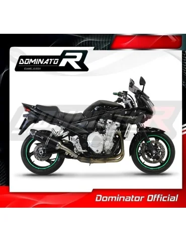 Silencieux slip-on Dominator HP1 Noir pour Suzuki GSF 650 Bandit N / S (2007-2016)