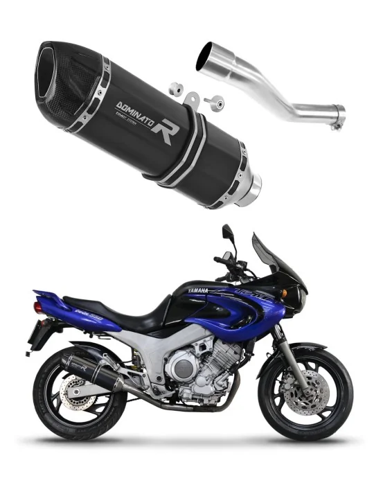 Silencieux slip-on Dominator HP1 Noir pour Yamaha TDM 850 côté droit 1991-1995, vue 1