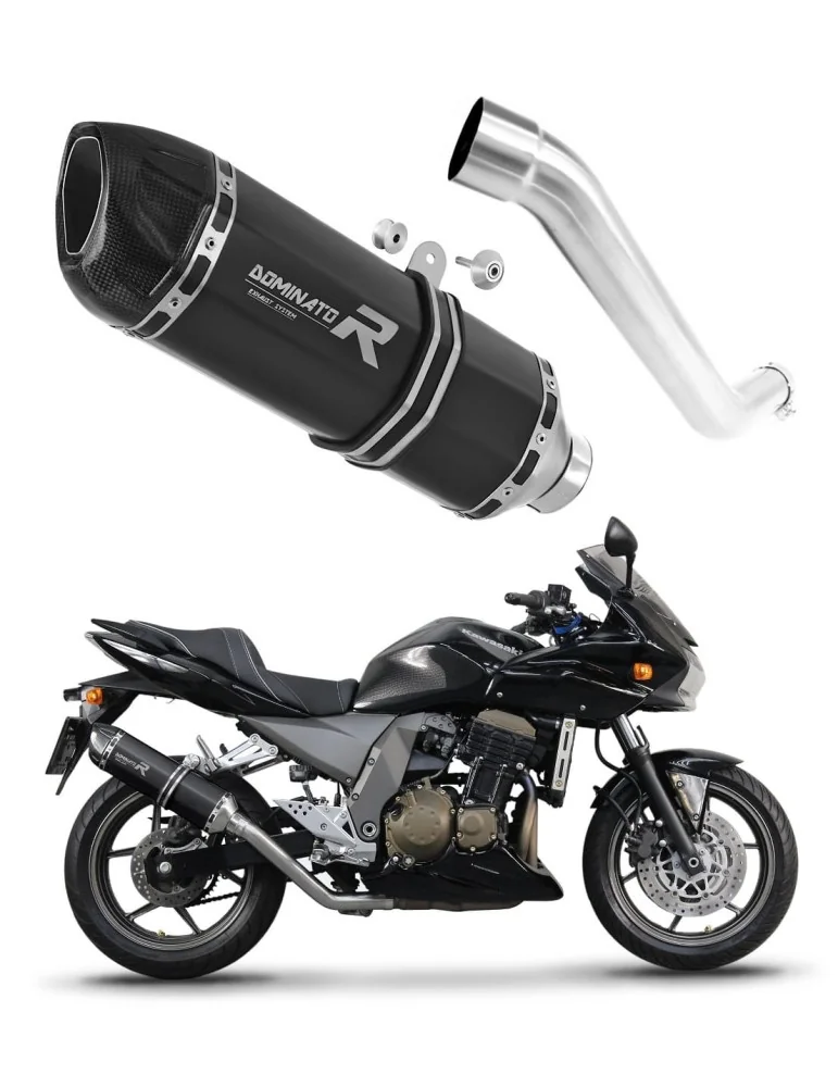 Silencieux slip-on Dominator HP1 Noir pour Kawasaki Z750 (2004-2006)
