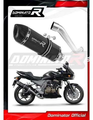 Silencieux slip-on Dominator HP1 Noir pour Kawasaki Z750 (2004-2006)