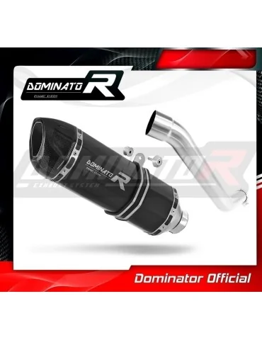 Silencieux slip-on Dominator HP1 Noir pour Kawasaki Z750 (2004-2006)