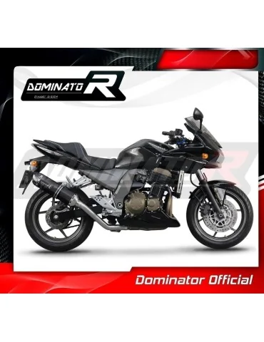 Silencieux slip-on Dominator HP1 Noir pour Kawasaki Z750 (2004-2006)