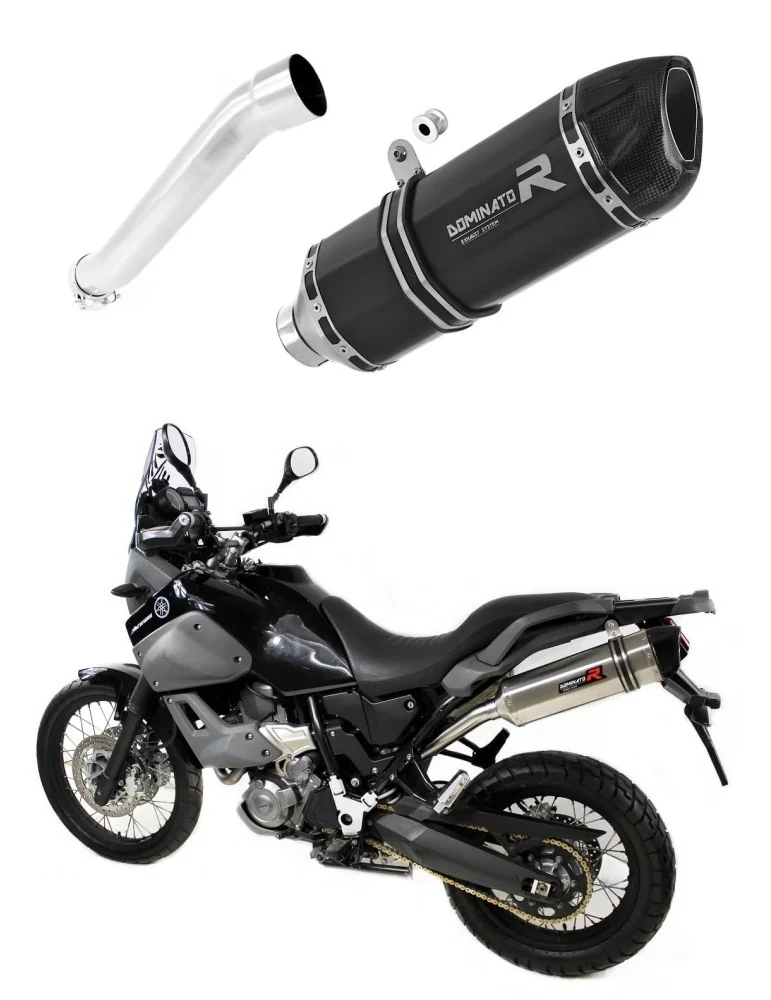 Silencieux slip-on Dominator HP1 Noir pour Yamaha XT 660 Z Tenere (2008-2016)