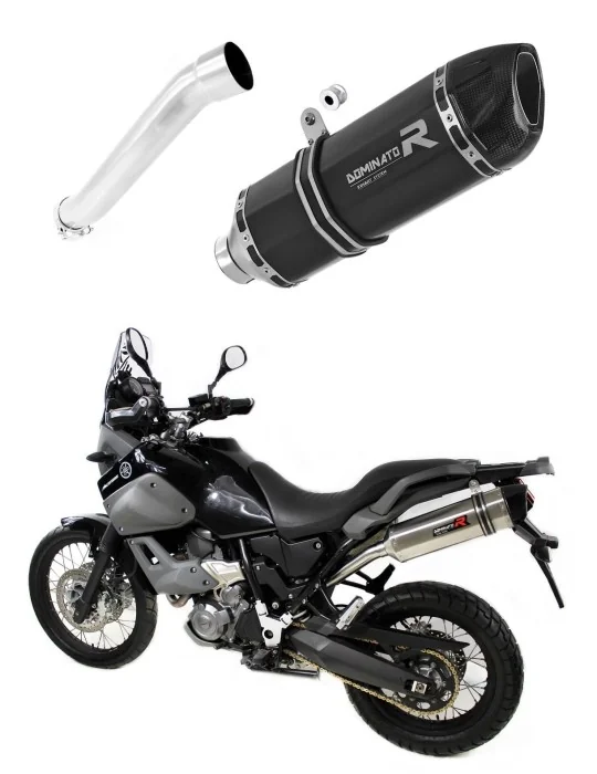 Silencieux slip-on Dominator HP1 Noir pour Yamaha XT 660 Z Tenere 2008-2016, vue 1