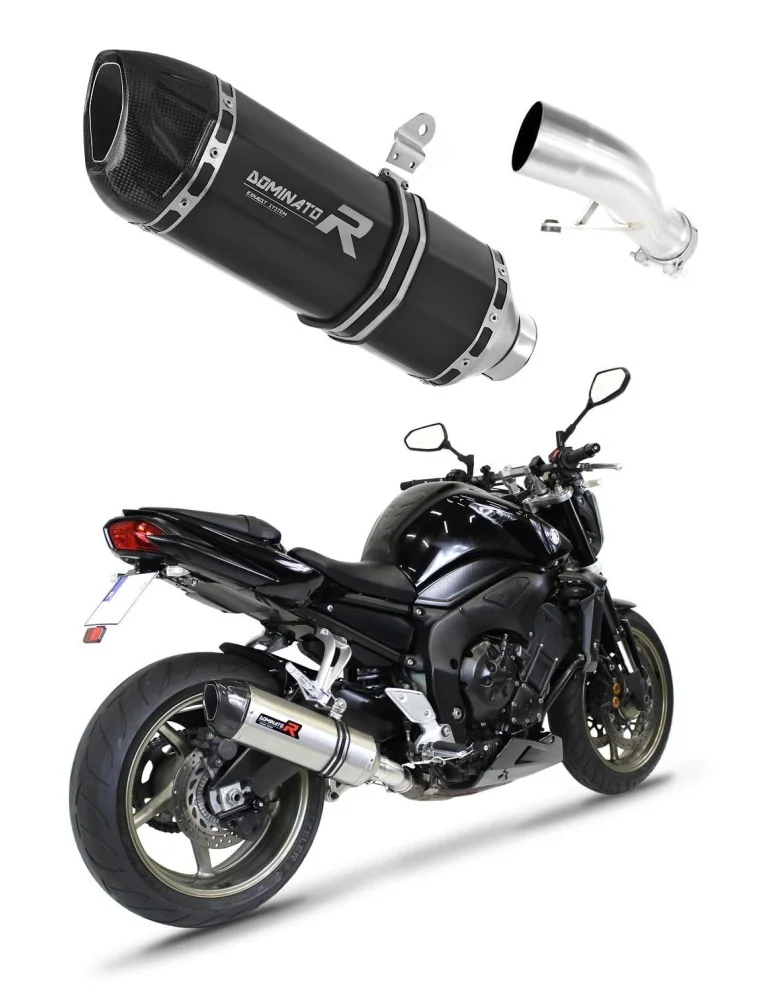Silencieux slip-on Dominator HP1 Noir pour Yamaha FZ1 Fazer 1000 (2006-2015)