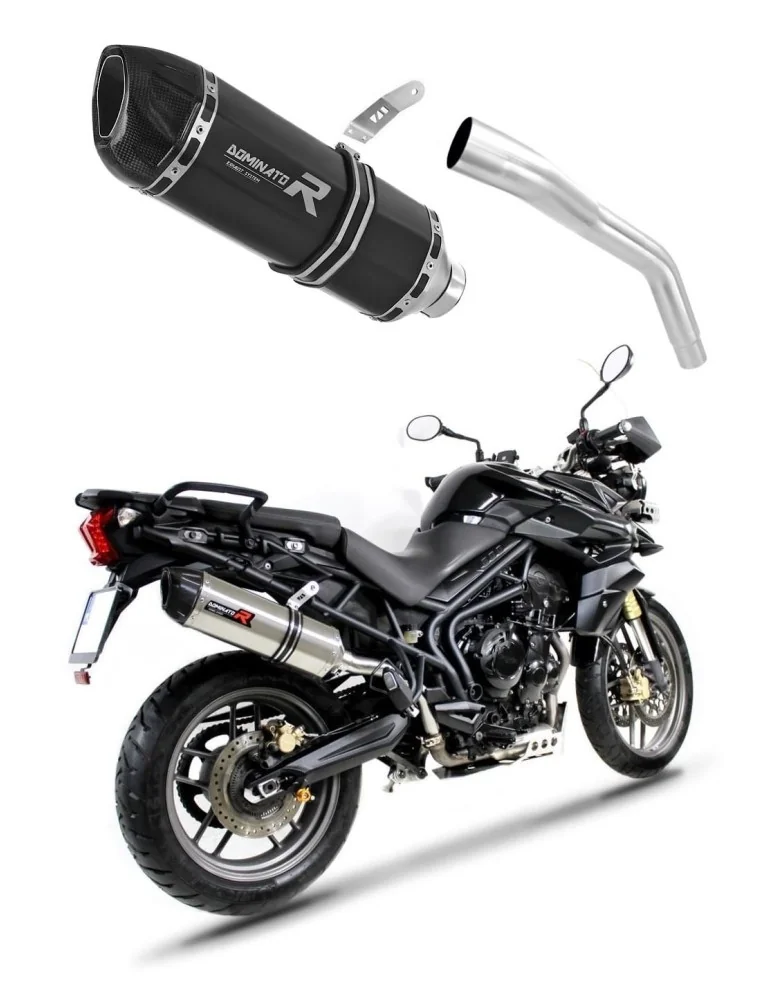 Silencieux slip-on Dominator HP1 Noir pour Triumph Tiger 800 XC XR (2015-2017)