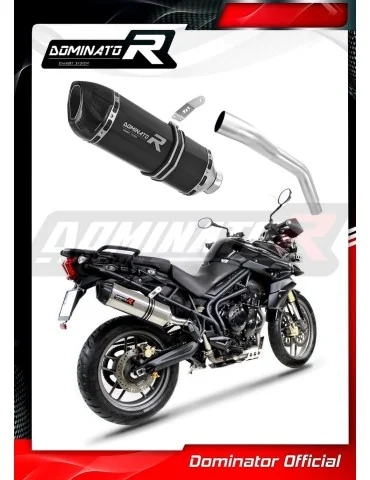 Silencieux slip-on Dominator HP1 Noir pour Triumph Tiger 800 XC XR (2011-2014)