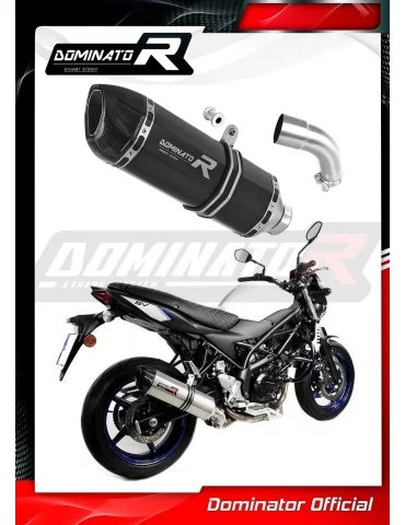 Silencieux slip-on Dominator HP1 Noir pour Suzuki SV 650 (2016-2023)