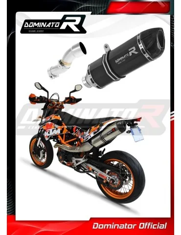 Silencieux slip-on Dominator HP1 Noir pour KTM 690 SMC R (2012-2017)