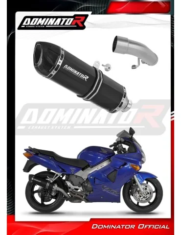 Silencieux slip-on Dominator HP1 Noir pour Honda VFR 800 Fi (1998-2001)