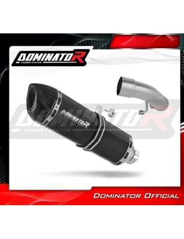 Silencieux slip-on Dominator HP1 Noir pour Honda VFR 800 Fi (1998-2001)