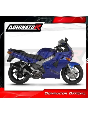 Silencieux slip-on Dominator HP1 Noir pour Honda VFR 800 Fi (1998-2001)