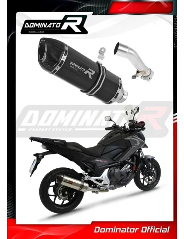Silencieux slip-on Dominator HP1 Noir pour Honda NC 700 / 750 S (2012-2020)
