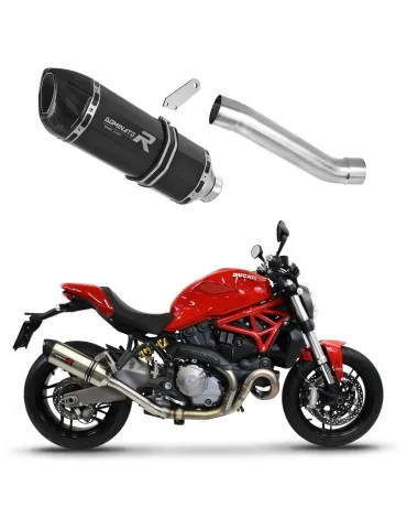 Silencieux slip-on Dominator HP1 Noir pour Ducati Monster 821 (2018-2021)