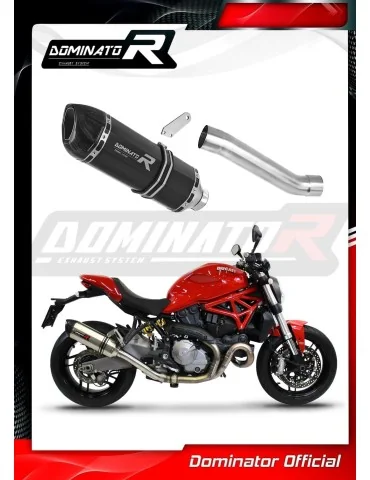 Silencieux slip-on Dominator HP1 Noir pour Ducati Monster 821 (2018-2021)