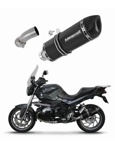 Silencieux slip-on Dominator HP1 Noir pour BMW R1200R (2010-2014)