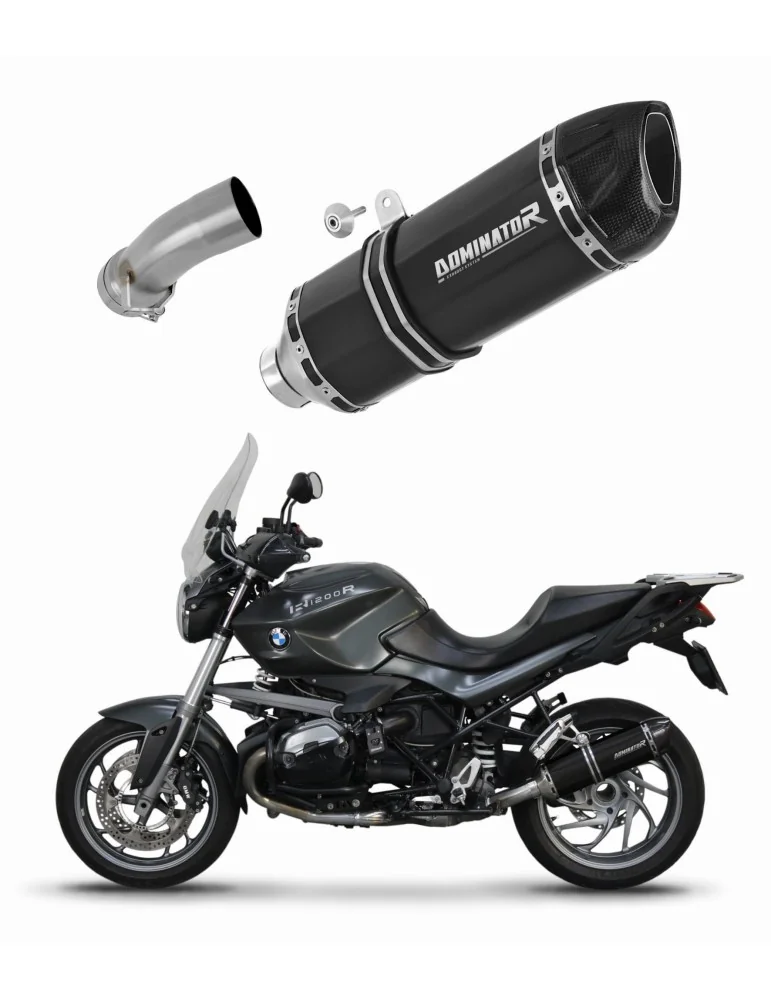 Silencieux slip-on Dominator HP1 Noir pour BMW R1200R (2010-2014)