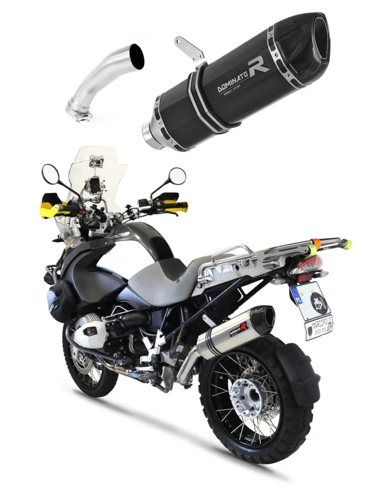 Silencieux slip-on Dominator HP1 Noir pour BMW R1200GS Adventure (2010-2012)