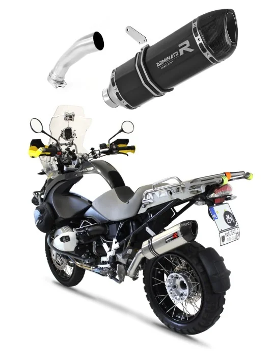 Silencieux slip-on Dominator HP1 Noir pour BMW R1200GS Adventure 2010-2012, vue 1