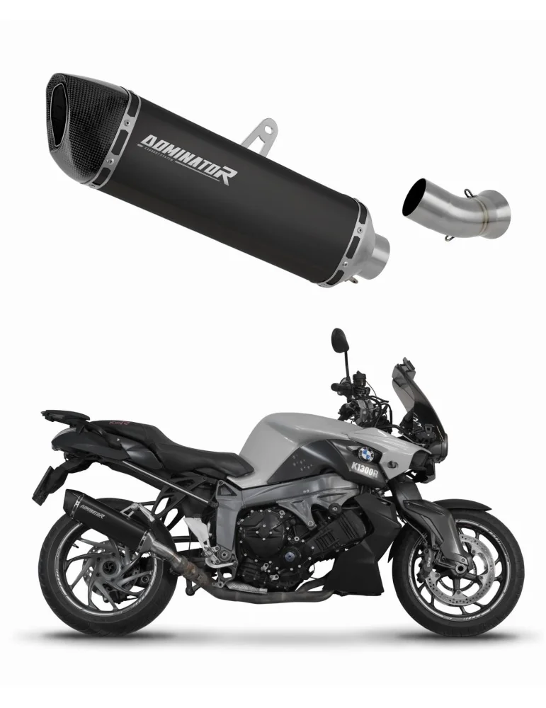 Silencieux slip-on Dominator HP6 Noir pour BMW K1300R (2007-2015)