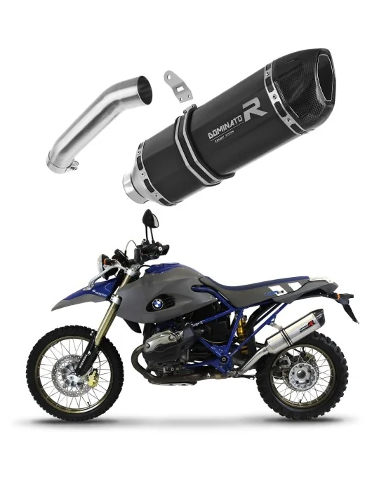Silencieux slip-on Dominator HP1 Noir pour BMW HP2 Enduro 2004-2007, vue 1