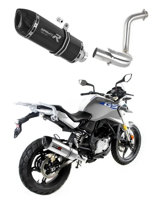 Silencieux slip-on Dominator HP1 Noir pour BMW G310GS 2016-2024, vue 1