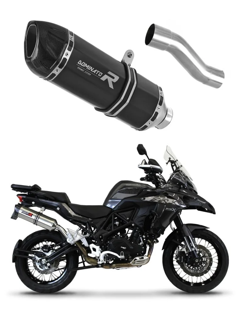 Silencieux slip-on Dominator HP1 Noir pour Benelli TRK 502X (2018-2021)