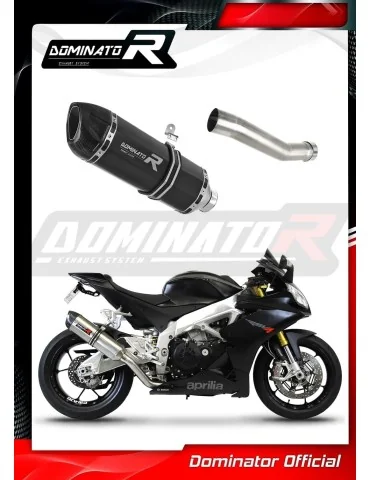 Silencieux slip-on Dominator HP1 Noir pour Aprilia RSV 4 R APRC Factory (2011-2015)