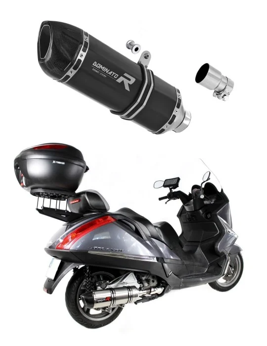 Silencieux slip-on Dominator HP1 Noir pour Aprilia Atlantic 500 Sprint, vue 1