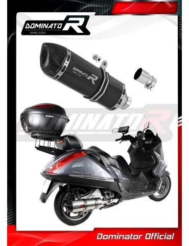 Silencieux slip-on Dominator HP1 Noir pour Aprilia Atlantic 500 Sprint
