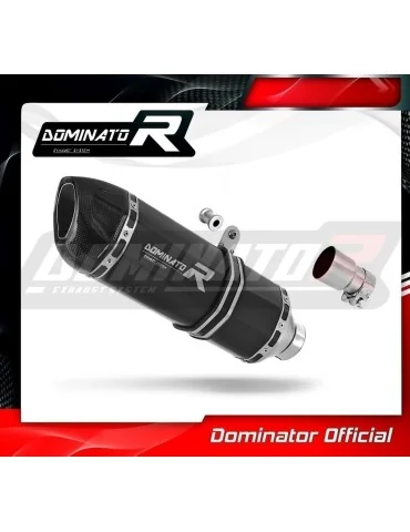 Silencieux slip-on Dominator HP1 Noir pour Aprilia Atlantic 500 Sprint