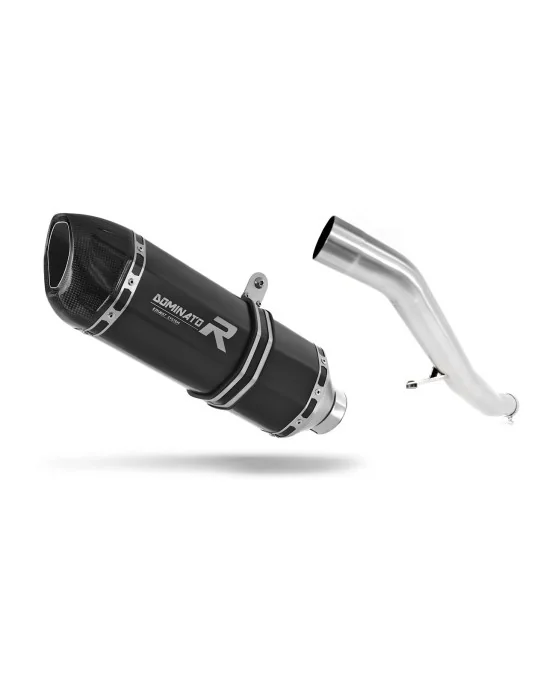 Silencieux slip-on Dominator HP1 Noir pour Kawasaki GTR 1400 2007-2009, vue 1