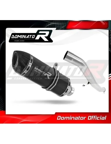 Silencieux slip-on Dominator HP1 Noir pour Kawasaki GTR 1400 (2007-2009)