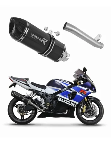 Silencieux slip-on Dominator HP1 Noir pour Suzuki GSXR 1000 K1 - K4 (2001-2004)