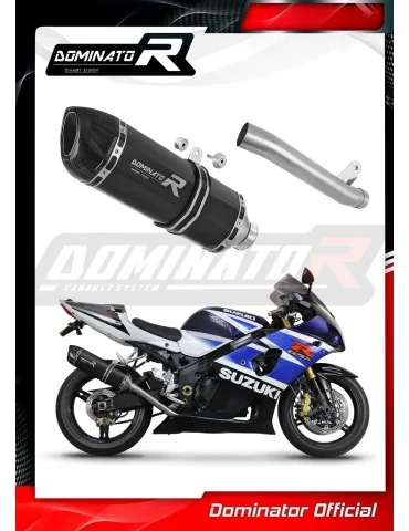 Silencieux slip-on Dominator HP1 Noir pour Suzuki GSXR 1000 K1 - K4 (2001-2004)