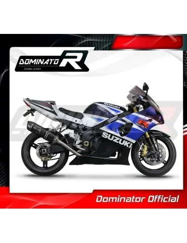 Silencieux slip-on Dominator HP1 Noir pour Suzuki GSXR 1000 K1 - K4 (2001-2004)