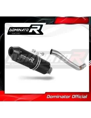 Silencieux slip-on Dominator MX2 Noir pour Suzuki DR 650 SE / S (1996-2024)