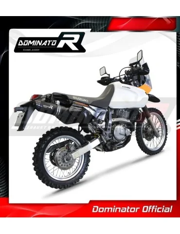 Silencieux slip-on Dominator MX2 Noir pour Suzuki DR 650 SE / S (1996-2024)
