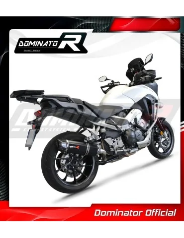 Silencieux slip-on Dominator HP1 Noir pour Honda VFR 800 X Crossrunner (2015-2021)