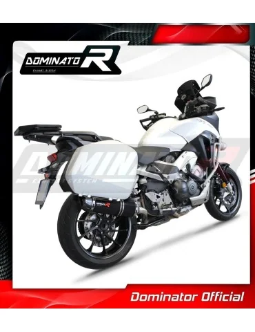 Silencieux slip-on Dominator HP1 Noir pour Honda VFR 800 X Crossrunner (2015-2021)