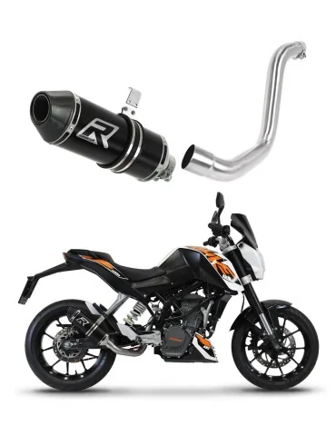 Silencieux slip-on Dominator HP3 Noir pour KTM 125 Duke (2012-2016)